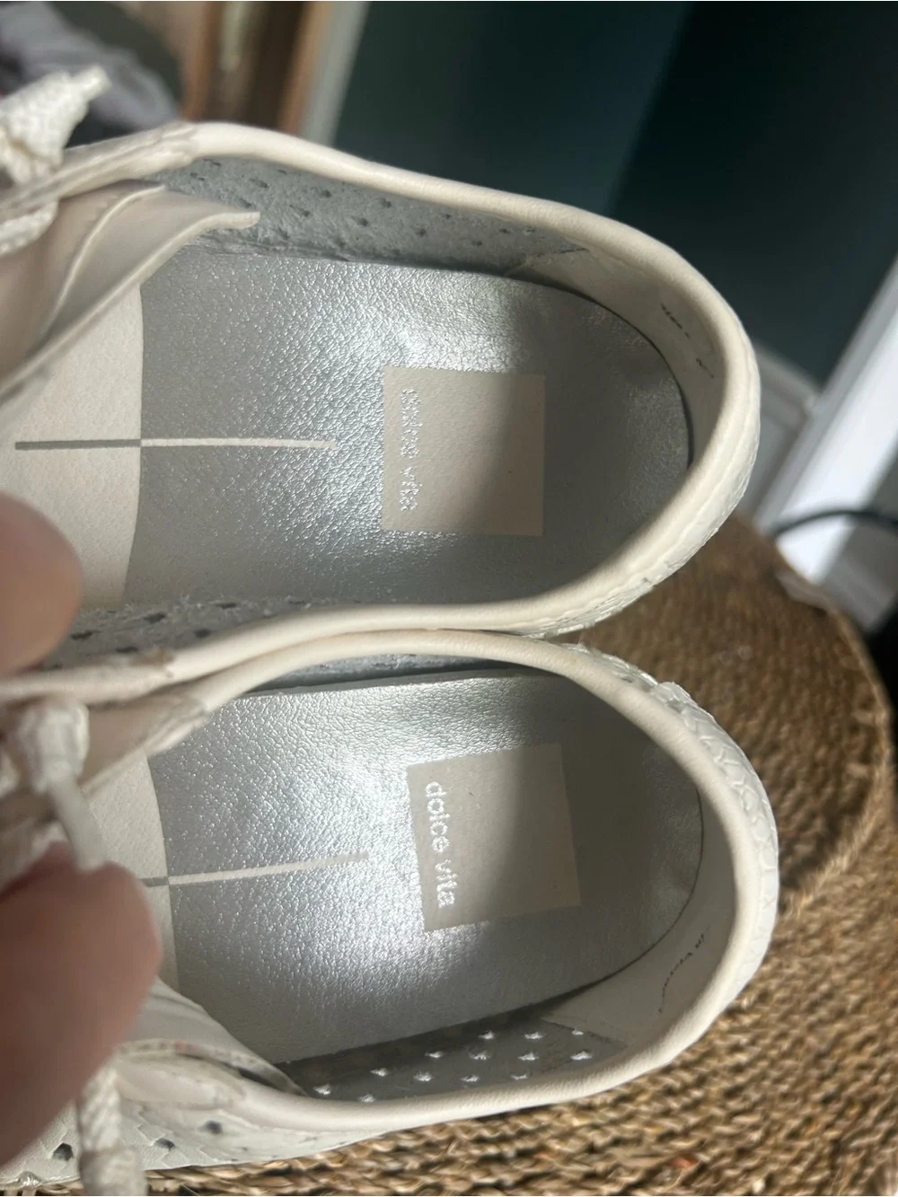 Dolce Vita weave pattern sneakers
